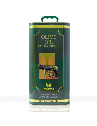 Miluma Primera Molienda VERDE. Lata de 5 litros. Aceite de oliva virgen extra de cosecha temprana