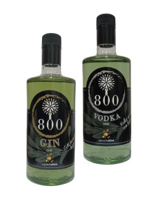 Gin y Vodka con agua de olivo